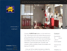 Tablet Screenshot of albeco.cz